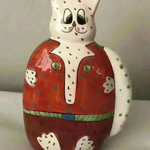 Vtg Ganz Kitty Ceramic Cat Piggy - Picture 1 of 5